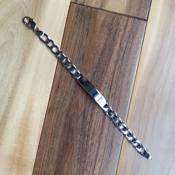 Silver men’s ID bracelet - Picture 1 of 10